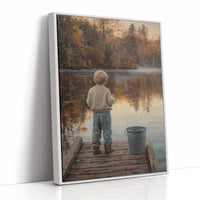 AL0287 - Premium Art Print - White Framed Canvas image 1
