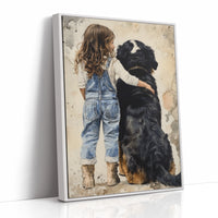 AL0288 - Premium Art Print - White Framed Canvas image 1