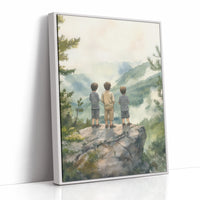 AL0289 - Premium Art Print - White Framed Canvas image 1
