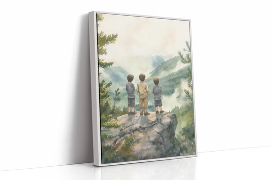 AL0289 - Premium Art Print - White Framed Canvas image 1