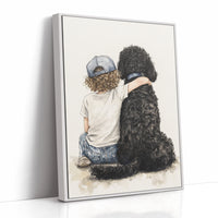 AL0290 - Premium Art Print - White Framed Canvas image 1