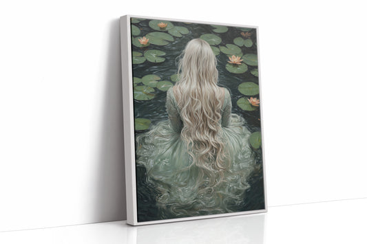AL0299 - Premium Art Print - White Framed Canvas image 1