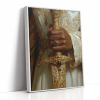 AL0302 - Premium Art Print - White Framed Canvas image 1