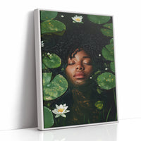 AL0303 - Premium Art Print - White Framed Canvas image 1