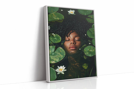 AL0303 - Premium Art Print - White Framed Canvas image 1