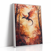 AL0305 - Premium Art Print - White Framed Canvas image 1