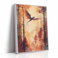 AL0306 - Premium Art Print - White Framed Canvas image 1