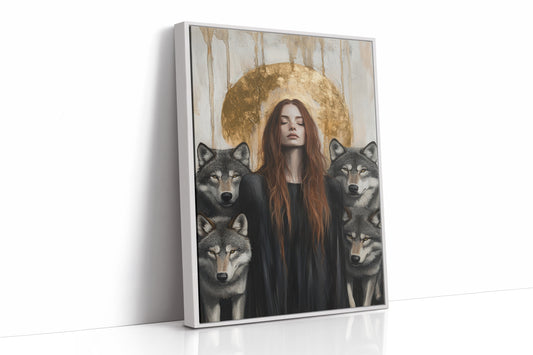 AL0312 - Premium Art Print - White Framed Canvas image 1
