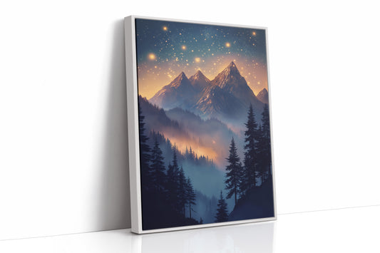 AL0314 - Premium Art Print - White Framed Canvas image 1