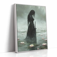 AL0319 - Premium Art Print - White Framed Canvas image 1