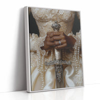 AL0321 - Premium Art Print - White Framed Canvas image 1