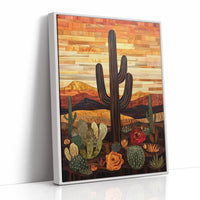 AL0446 - Premium Art Print - White Framed Canvas image 1