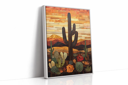 AL0446 - Premium Art Print - White Framed Canvas image 1