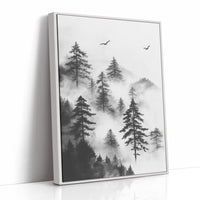 AL0449 - Premium Art Print - White Framed Canvas image 1
