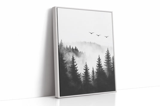 AL0450 - Premium Art Print - White Framed Canvas image 1