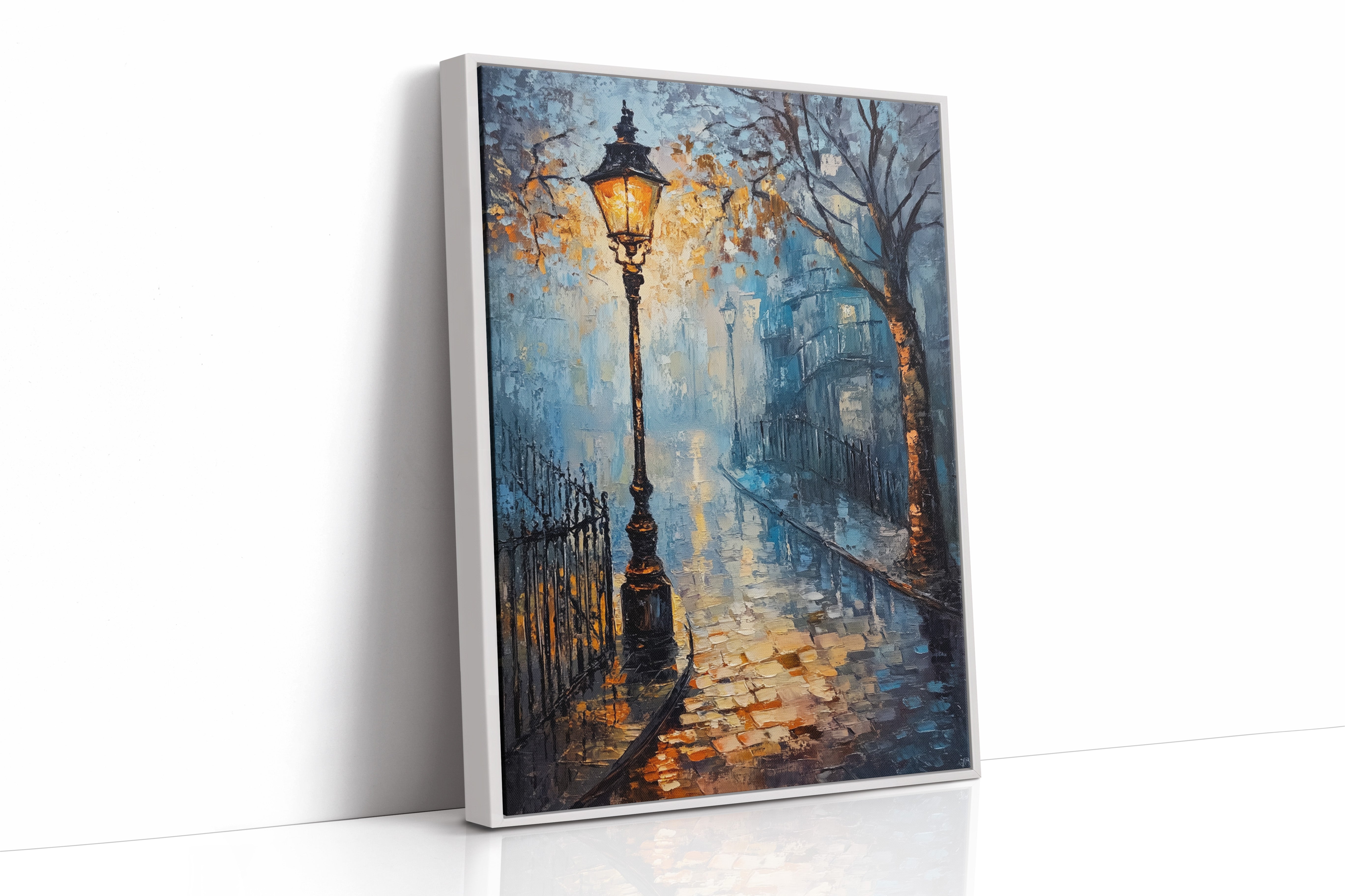 AL0727 - Premium Art Print - White Framed Canvas image 1