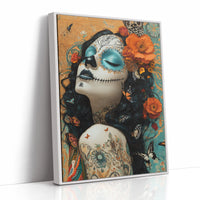 AL0730 - Premium Art Print - White Framed Canvas image 1