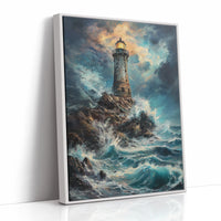 AL0740 - Premium Art Print - White Framed Canvas image 1