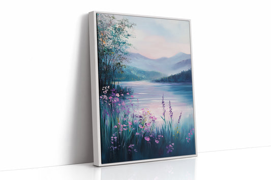 AL0741 - Premium Art Print - White Framed Canvas image 1