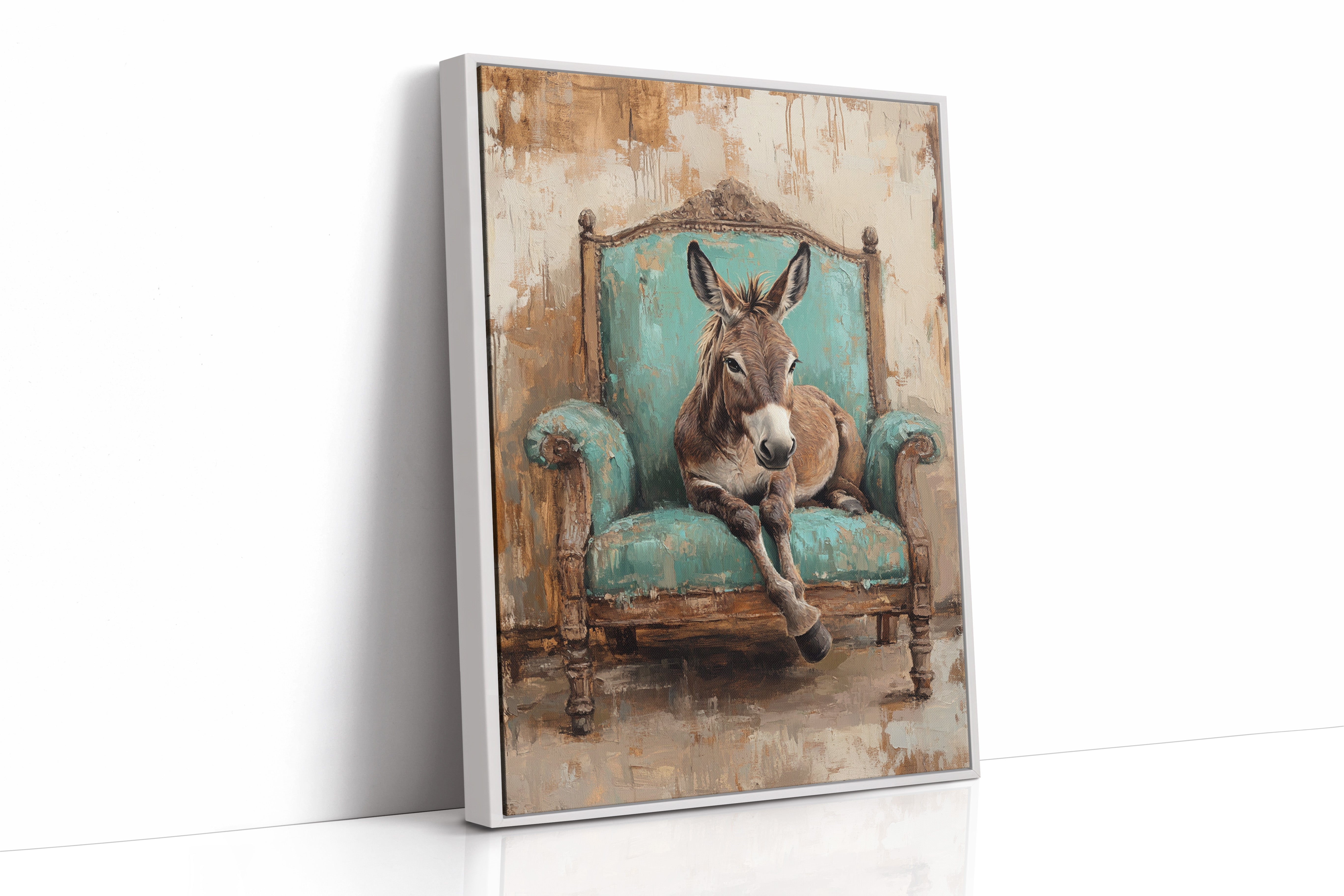 AL0742 - Premium Art Print - White Framed Canvas image 1
