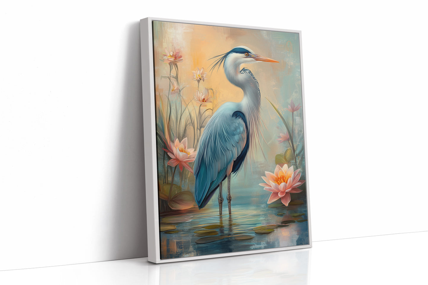 AL0749 - Premium Art Print - White Framed Canvas image 1