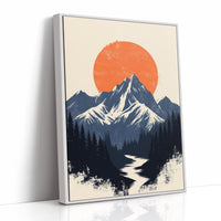 AL0755 - Premium Art Print - White Framed Canvas image 1