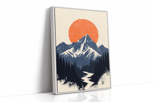 AL0755 - Premium Art Print - White Framed Canvas image 1