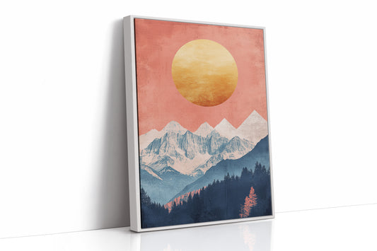 AL0757 - Premium Art Print - White Framed Canvas image 1