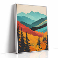 AL0758 - Premium Art Print - White Framed Canvas image 1