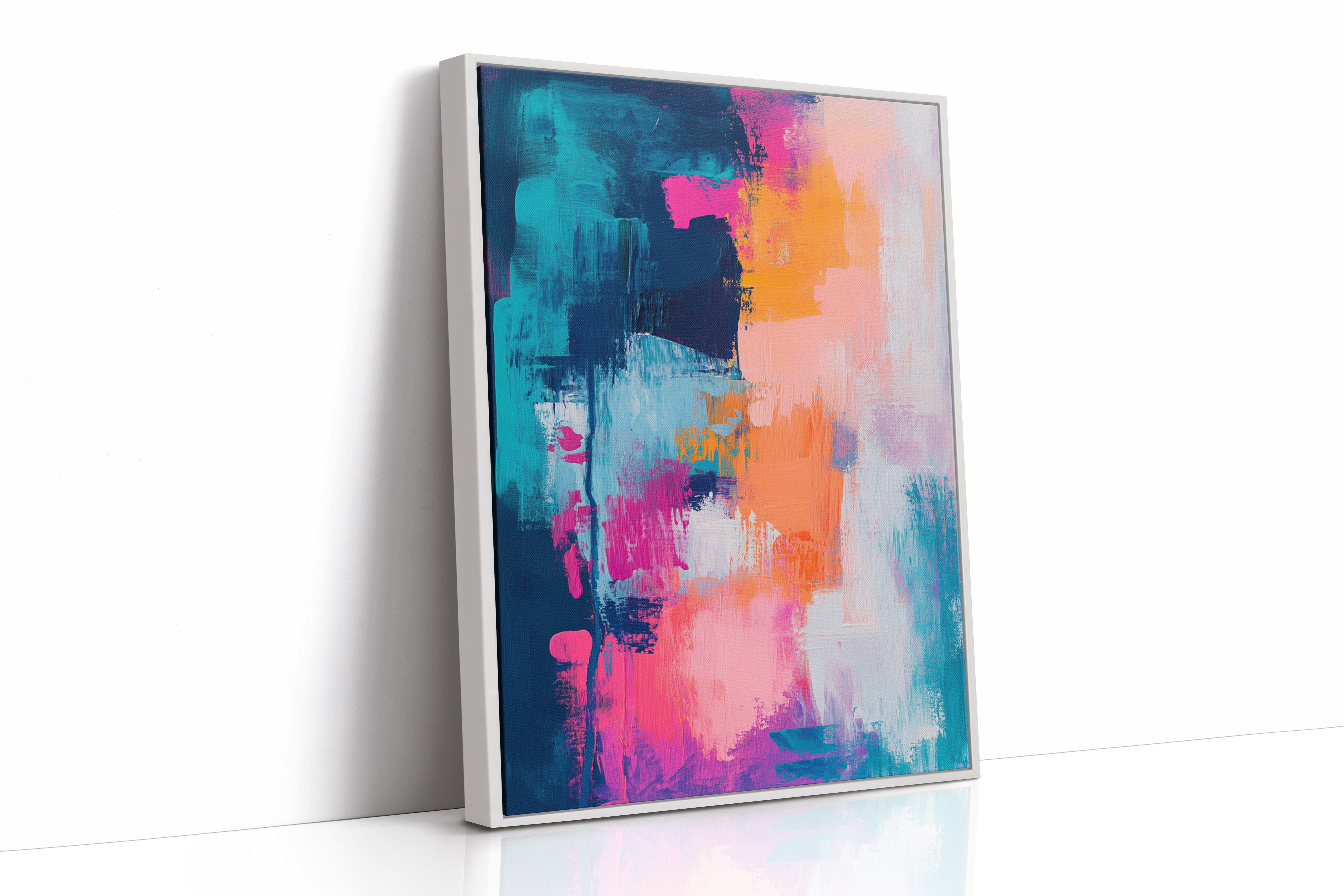 AL0767 - Premium Art Print - White Framed Canvas image 1