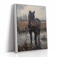 AL0771 - Premium Art Print - White Framed Canvas image 1
