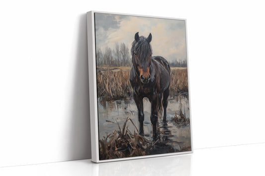 AL0771 - Premium Art Print - White Framed Canvas image 1