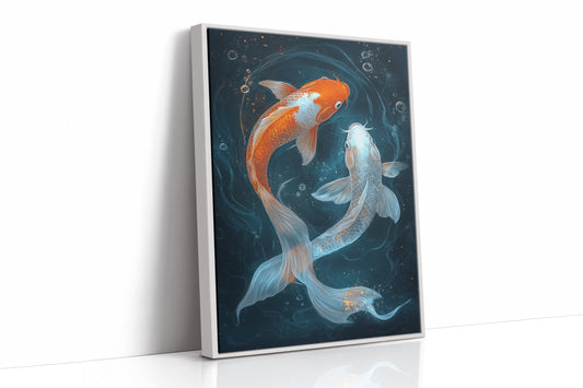 AL0772 - Premium Art Print - White Framed Canvas image 1
