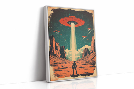 AL0773 - Premium Art Print - White Framed Canvas image 1