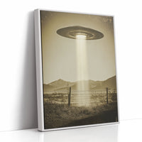 AL0775 - Premium Art Print - White Framed Canvas image 1