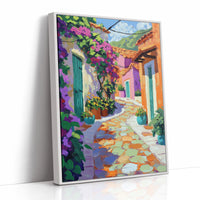 AL0776 - Premium Art Print - White Framed Canvas image 1