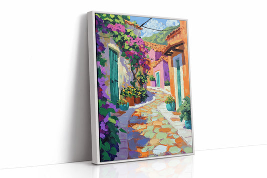 AL0776 - Premium Art Print - White Framed Canvas image 1