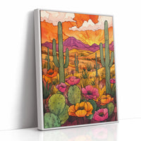 AL0778 - Premium Art Print - White Framed Canvas image 1
