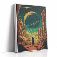AL0780 - Premium Art Print - White Framed Canvas image 1