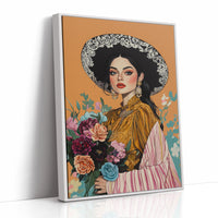AL0781 - Premium Art Print - White Framed Canvas image 1
