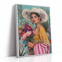 AL0782 - Premium Art Print - White Framed Canvas image 1