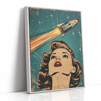 AL0783 - Premium Art Print - White Framed Canvas image 1