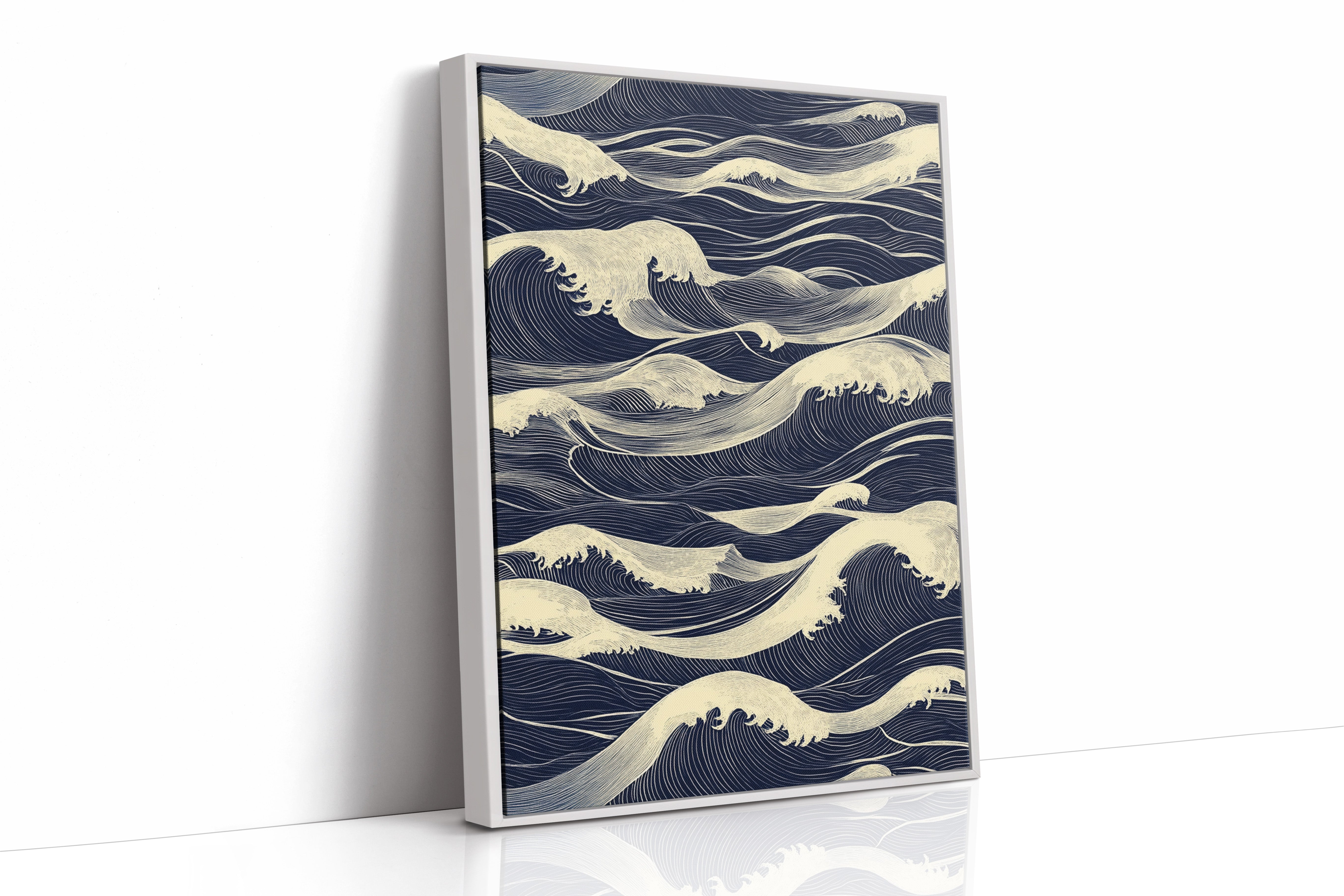 AL0784 - Premium Art Print - White Framed Canvas image 1