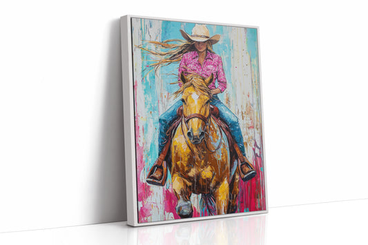 AL0788 - Premium Art Print - White Framed Canvas image 1