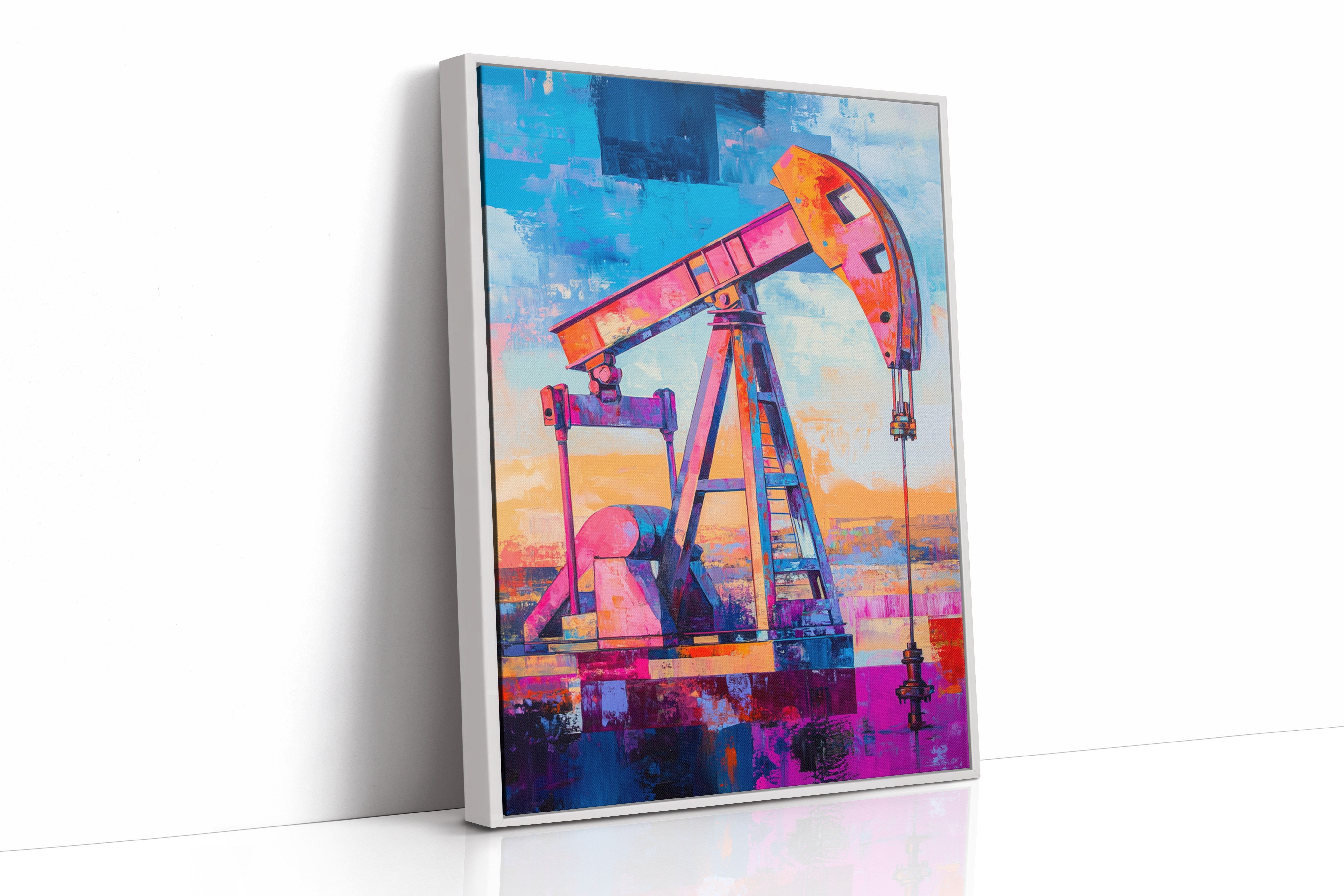 AL0789 - Premium Art Print - White Framed Canvas image 1