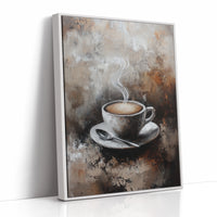 AL0804 - Premium Art Print - White Framed Canvas image 1