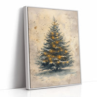 AL0807 - Premium Art Print - White Framed Canvas image 1