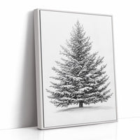 AL0810 - Premium Art Print - White Framed Canvas image 1