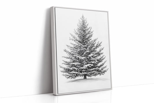 AL0810 - Premium Art Print - White Framed Canvas image 1