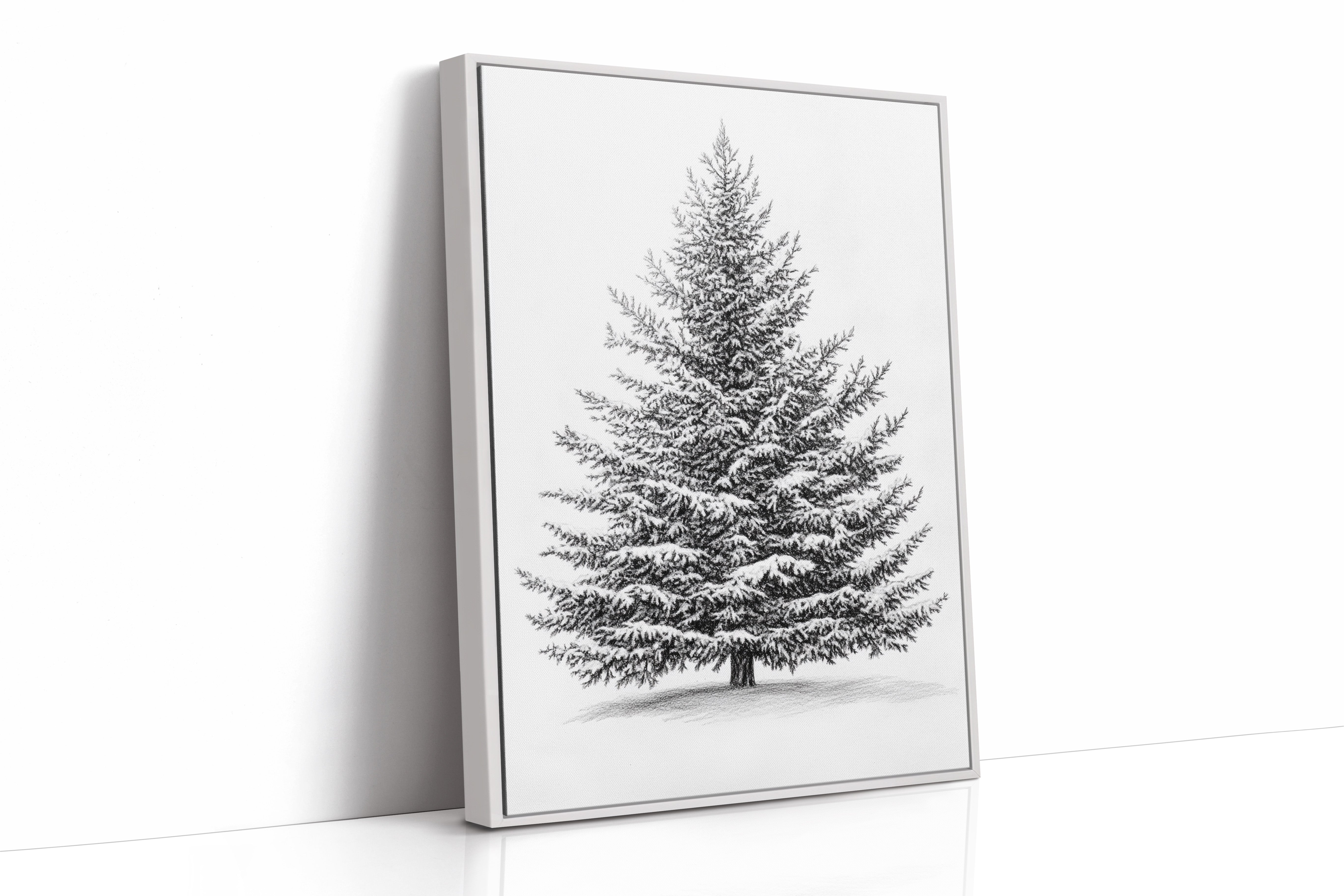 AL0810 - Premium Art Print - White Framed Canvas image 1